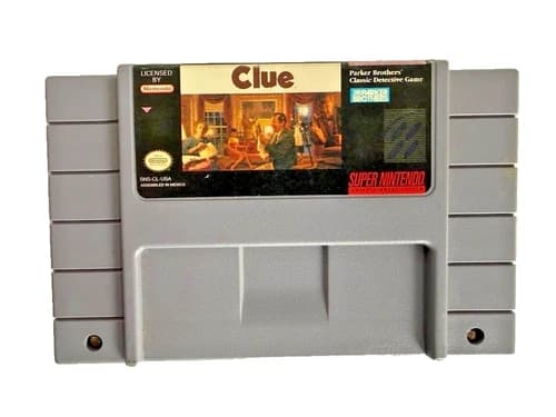 Clue (Super Nintendo Entertainment System, 1992) SNES Tested Works Authentic