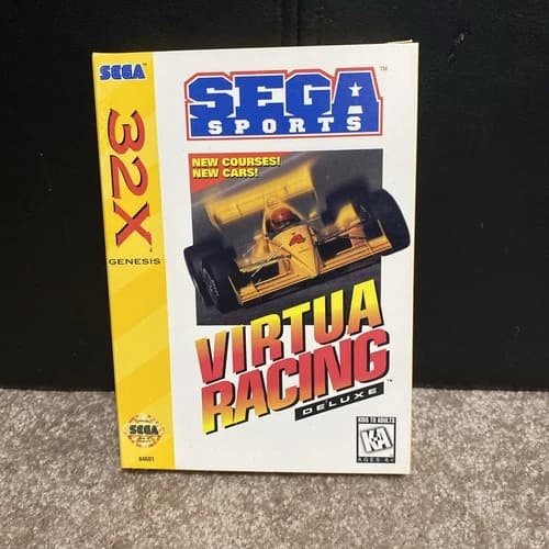 Virtua Racing Deluxe Sega Genesis 32X Sports Cartridge Manual Box CIB .