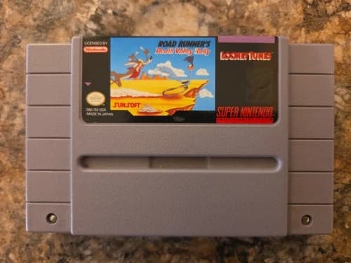 Road Runner’s Death Valley Rally - SNES Super Nintendo - Authentic Cartridge