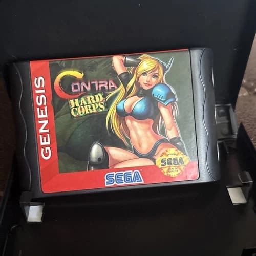 Sega Genesis Contra Hard Corps Konami 1994 RARE -Russian Copy ￼- SEE PICS