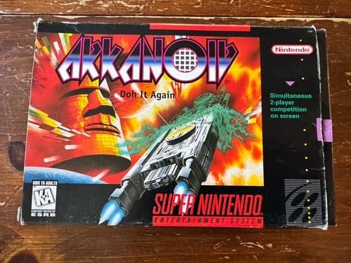 Arkanoid Doh It Again Super Nintendo (SNES) CIB Complete Excellent