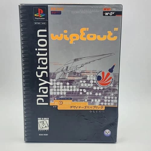 Wipeout - Sony PlayStation PS1 Long Box w/ Manual