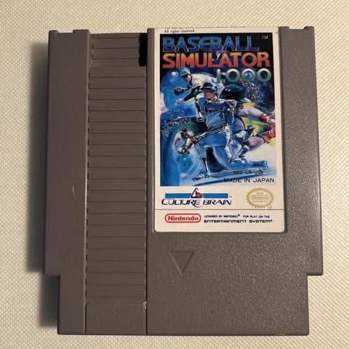 Baseball Simulator 1000 (Nintendo NES) Authentic