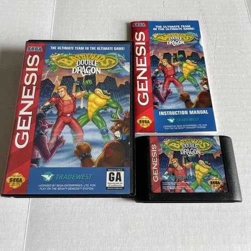 Battletoads/Double Dragon: The Ultimate Team (Sega Genesis, 1993) Complete manua