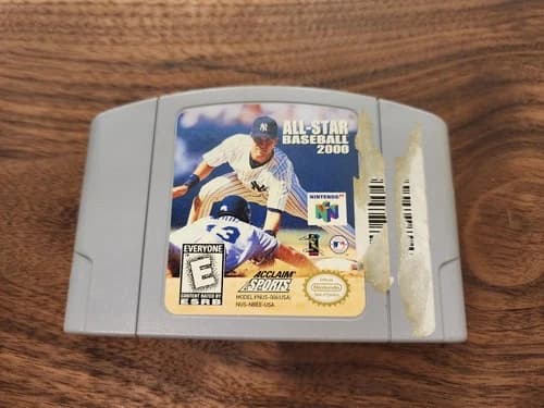 All Star Baseball 2000 Ninendo N64 Game Cartridge Tested Working Authentic