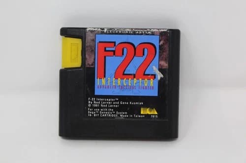 F22 Interceptor Sega Genesis Cartridge Only -Tested