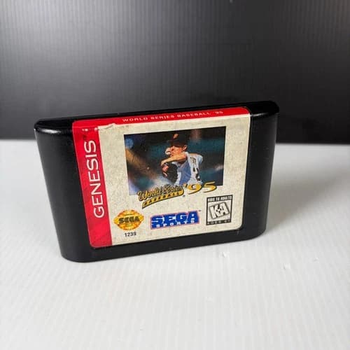World Series Baseball '95 Sega Genesis Video Game Sports