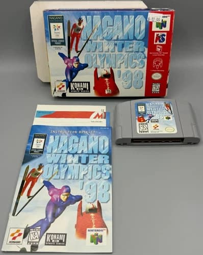 Nagano Winter Olympics 98 Nintendo 64 N64 CIB Complete W/ Manual Authentic