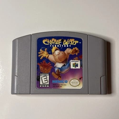 Charlie Blasts Territory N64 Nintendo 64 Authentic Cartridge Only - Tested