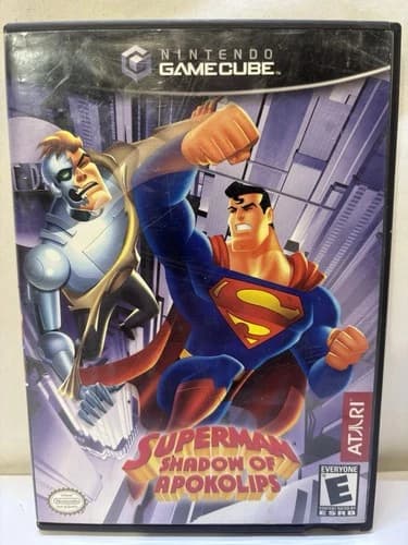 Superman: Shadow of Apokolips (Nintendo GameCube, 2003) CIB Tested & Working
