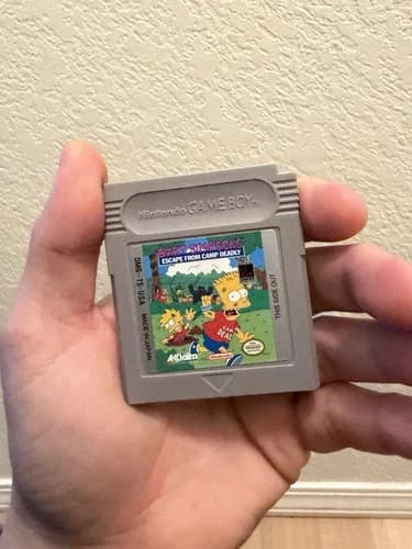 Bart Simpson Escape From Camp Deadly Nintendo Game Boy Tested Working