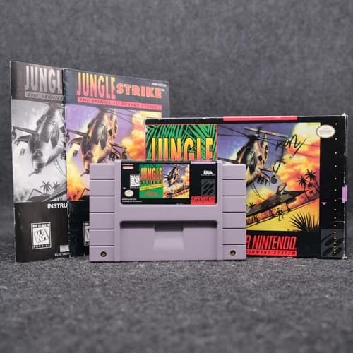 Jungle Strike (SNES) CIB - Authentic Good Condition