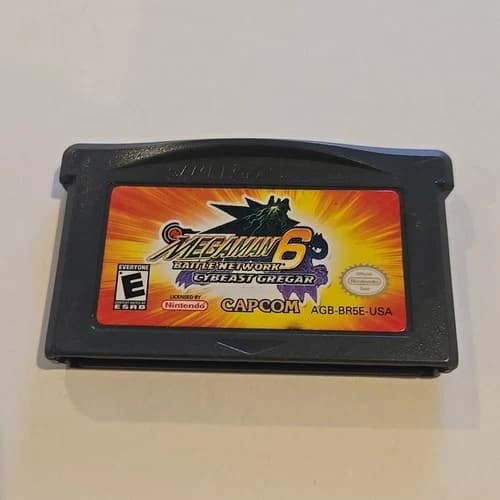 Game Boy Advance Mega Man Battle Network 6 Cybeast Gregar Nintendo GBA Authentic