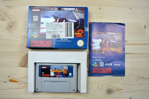 SNES - F1 Pole Position 2 - (CIB, with manual)