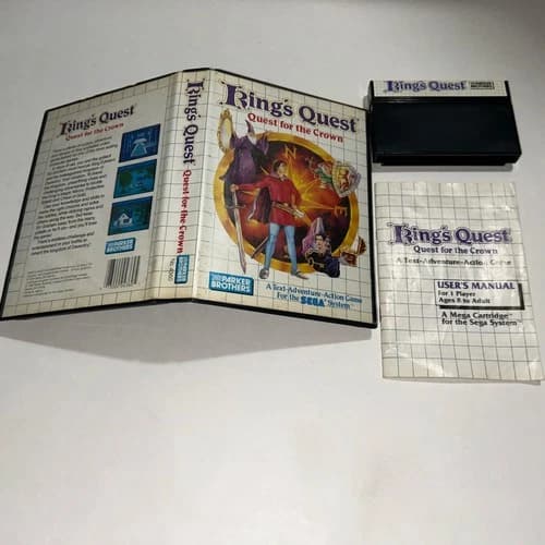King's Quest: Quest for the Crown (Sega Master, 1989) Tested Complete