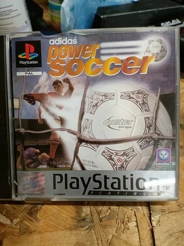 adidas Power Soccer Football Game For Sony Playstation 1 PS1 Psygnosis 1995