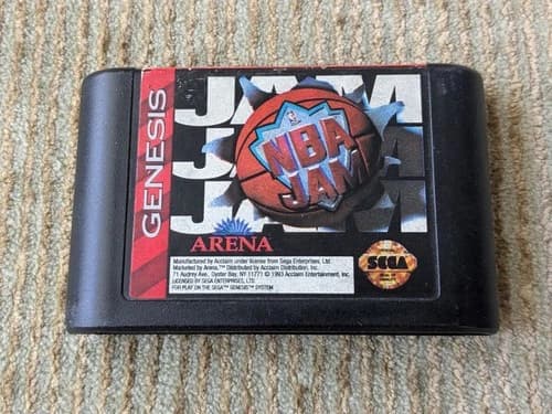 NBA Jam Sega Genesis Cartridge Only Tested Working