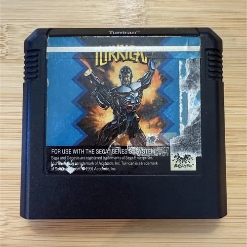 SEGA 💥 Turrican 💥 Genesis Cart Only Platformer Run N Gun Tested Works