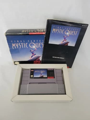 Final Fantasy: Mystic Quest Super Nintendo SNES Authentic Tested And Working CIB