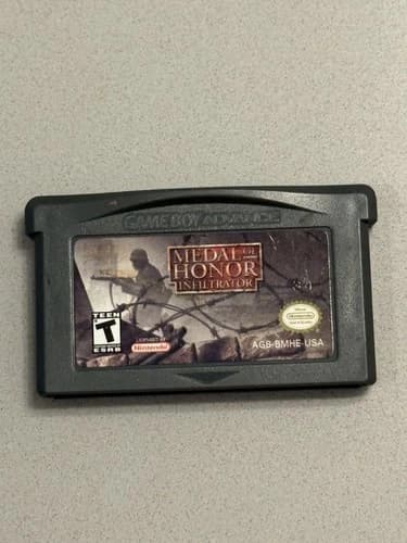Medal of Honor: Infiltrator (Nintendo Game Boy Advance, 2003) GBA Cartridge