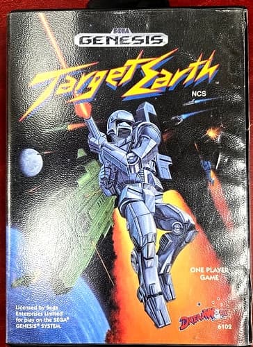 Target Earth Sega Genesis 1990 CIB Complete with Manual - Tested Authentic