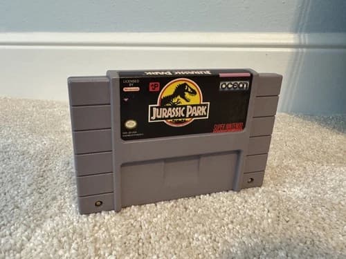 Super Nintendo SNES Jurassic Park Video Game Tested Working