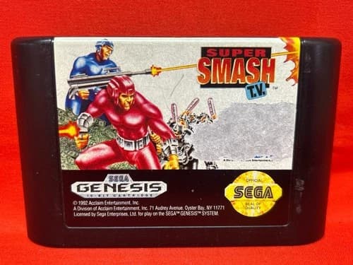 Super Smash TV (Sega Genesis, 1992) Cartridge ONLY (CP1123454)