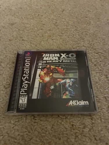 Iron Man X-O Manowar in Heavy Metal PS1 Complete Tested Works