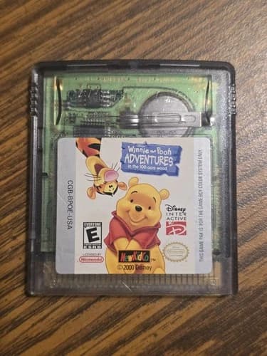 Winnie The Pooh - Adventures In The 100 Acre Wood Game Boy Color Cartridge Works