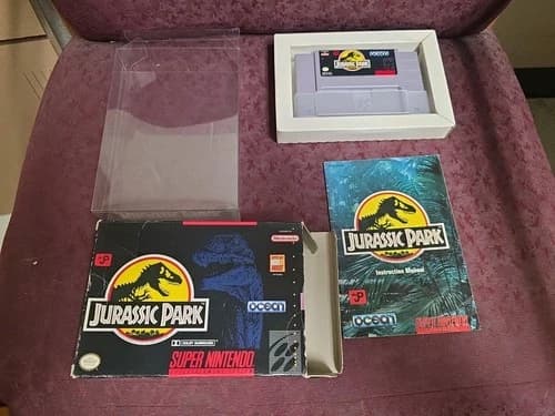 Jurassic Park COMPLETE BOX - SUPER NINTENDO SNES