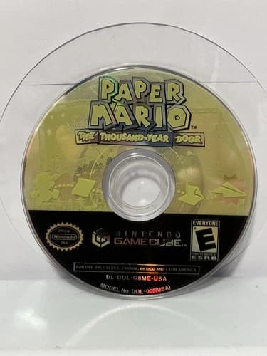 Paper Mario The Thousand Year Door Nintendo Gamecube Disc Only - TESTED - CLEAN
