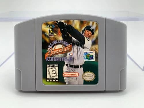 MAJOR LEAGUE BASEBALL KEN GRIFFEY JR. N64 ~Authentic, Cleaned & Tested~ N64A0017