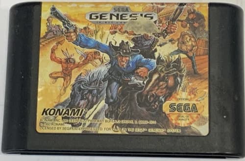 Sega Genesis Sunset Riders Konami Cartridge Only (a4)