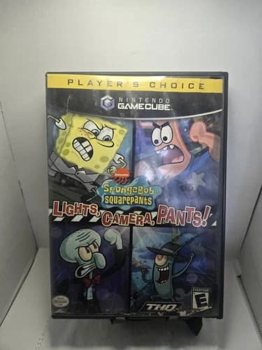 SpongeBob SquarePants Lights Camera Pants Nintendo GameCube Player's Choice - Us