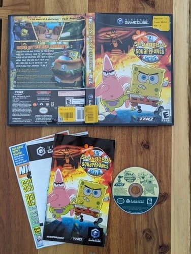 The SpongeBob SquarePants Movie (Nintendo GameCube, 2004) Complete w/ Manual CIB