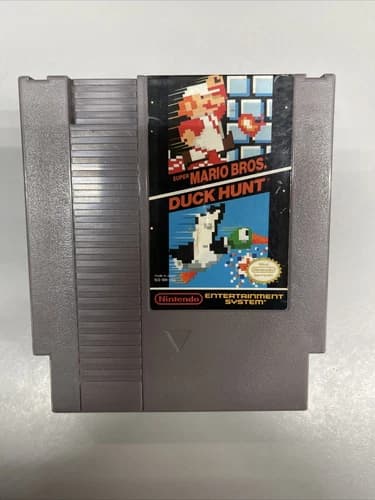 Super Mario Bros and Duck Hunt NES Cartridge - Tested & Authentic