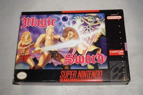 Magic Sword (Super Nintendo SNES) Complete in Box w/ Reg Card CIB