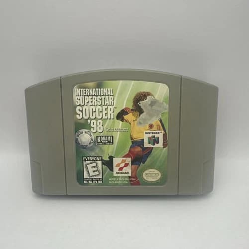International Superstar Soccer '98 Nintendo 64 N64 Game Cartridge KONAMI