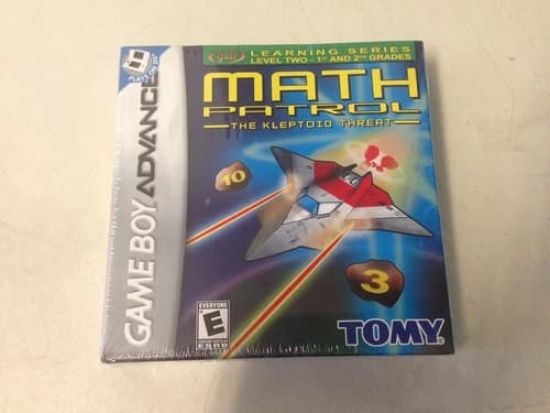 Math Patrol:The Kleptoid Threat Nintendo Game Boy Advance for Gameboy Micros+DS