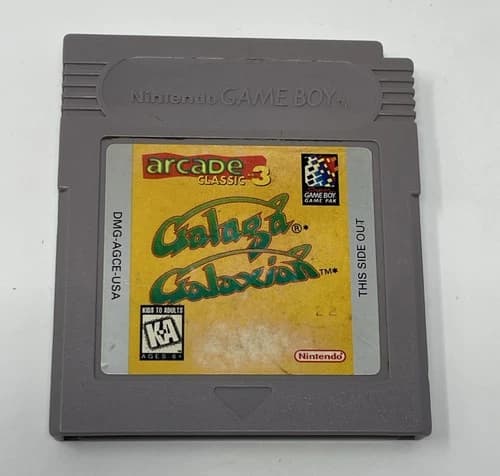 Arcade Classics 3 Galaga Galaxian Nintendo Game Boy Authentic