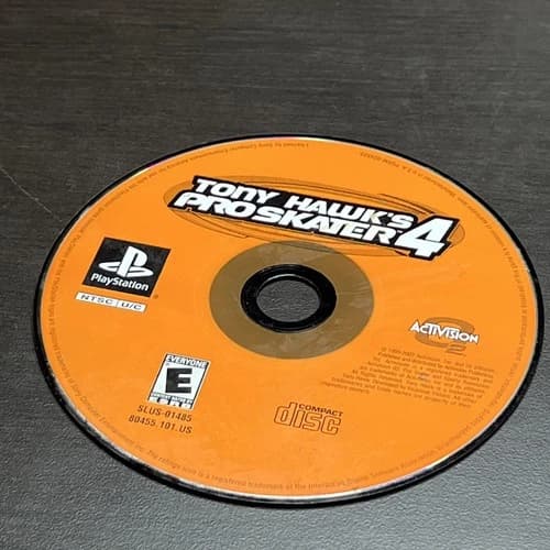 Tony Hawk's Pro Skater 4 for Sony PlayStation 1 PS1 - Disc Only