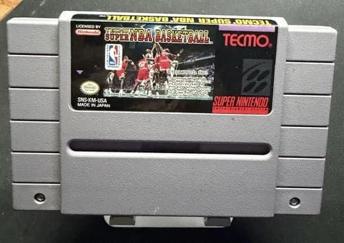 Tecmo Super NBA Basketball (Super Nintendo, 1993) SNES Authentic *TESTED/WORKS*