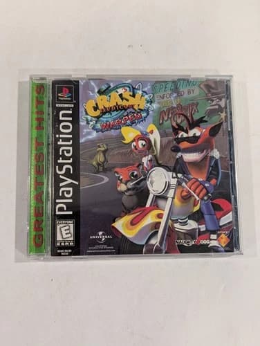 Crash Bandicoot: Warped (Sony PlayStation 1, 1999) PS1 Complete CIB