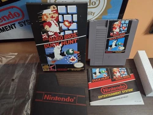 Nes Super Mario Bros Duck Hunt Complete In Box