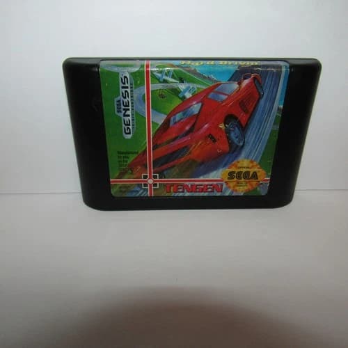 Hard Drivin' Sega Genesis Video Game Cartridge Only Cleaned & Tested Hard Drivin