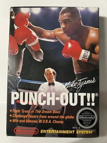 Mike Tyson’s Punch-Out!! Nintendo NES Complete In Box CIB W/Letter