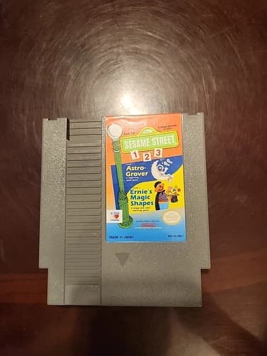 Sesame Street 123 Nintendo NES Video Game Cartridge