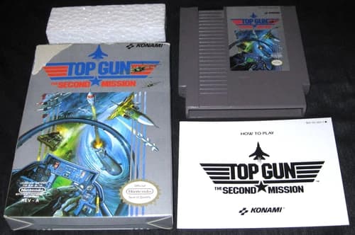 Top Gun: The Second Mission (Nintendo NES, 1990) Complete in Box CIB