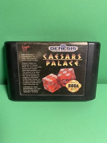 Caesars Palace (Sega Genesis, 1993) Cartridge Game Only