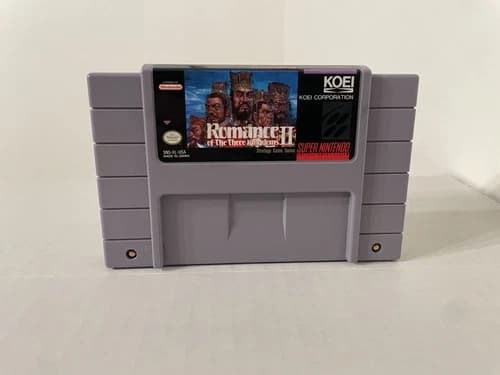 Romance of The Three Kingdoms II SNES Super Nintendo Authentic Tested Fast Ship